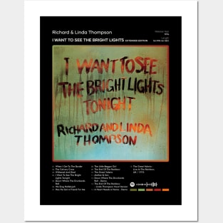 Richard & Linda Thompson - I Want To See The Bright Lights Tracklist Album Posters and Art